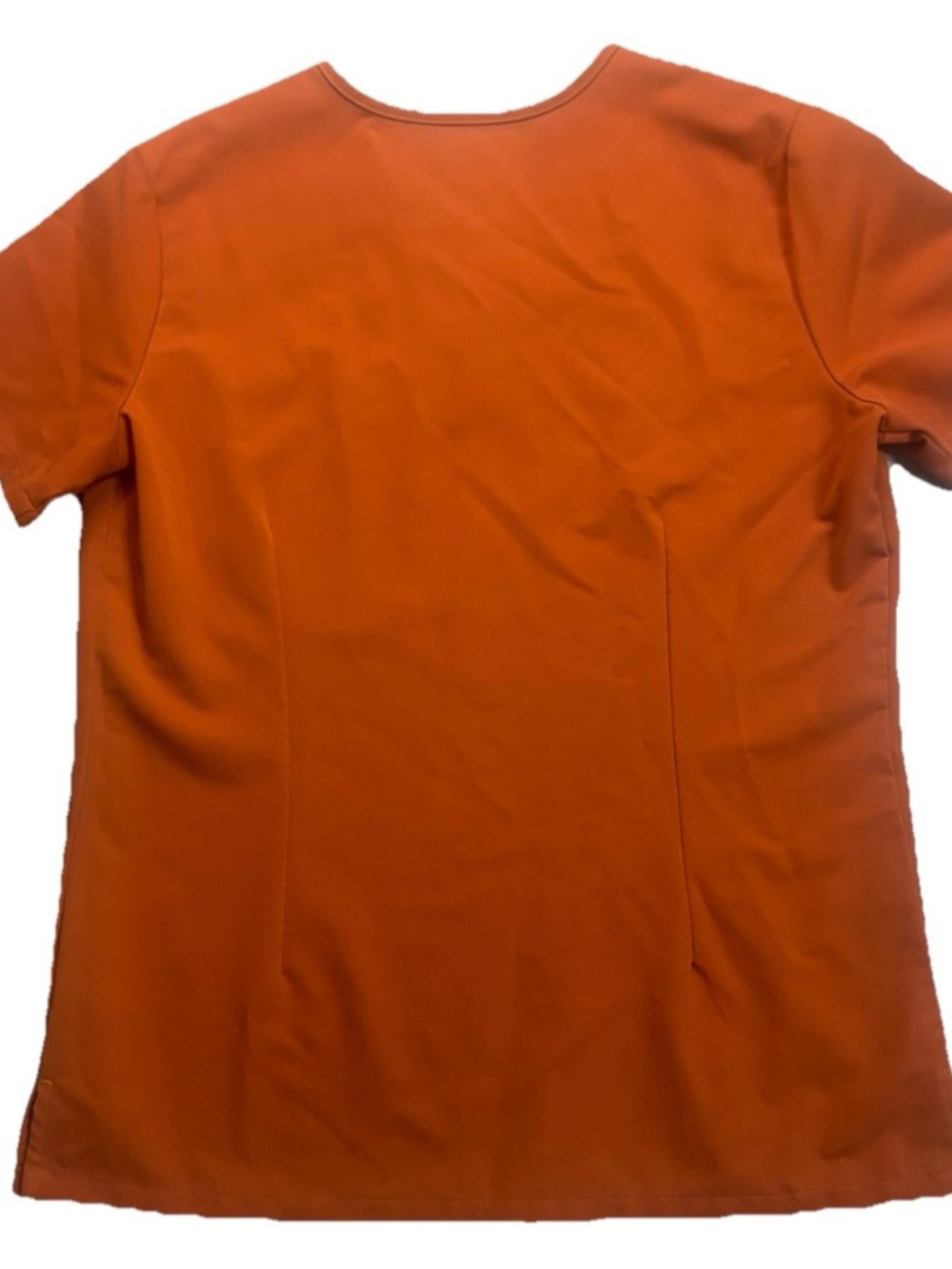 🔥FIGS Catarina Scrub Top Women’s Small Tangerine Orange FIONx Stretch PO 5855 - Picture 5 of 6